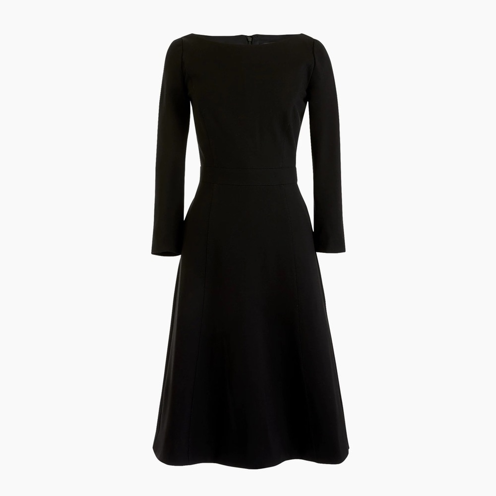 J. Crew Fit & flare sheath dress in stretch ponte